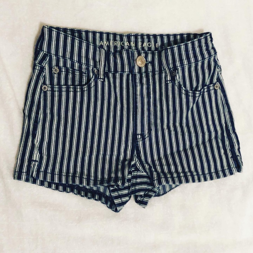 American eagle outfitters striped shorts